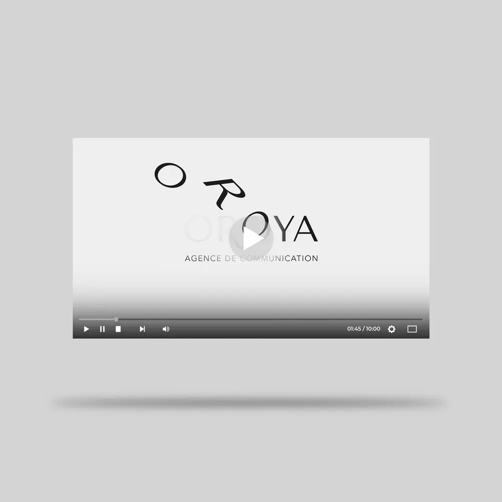 Visuel de la prestation de création du motion design de votre logo - OROYA