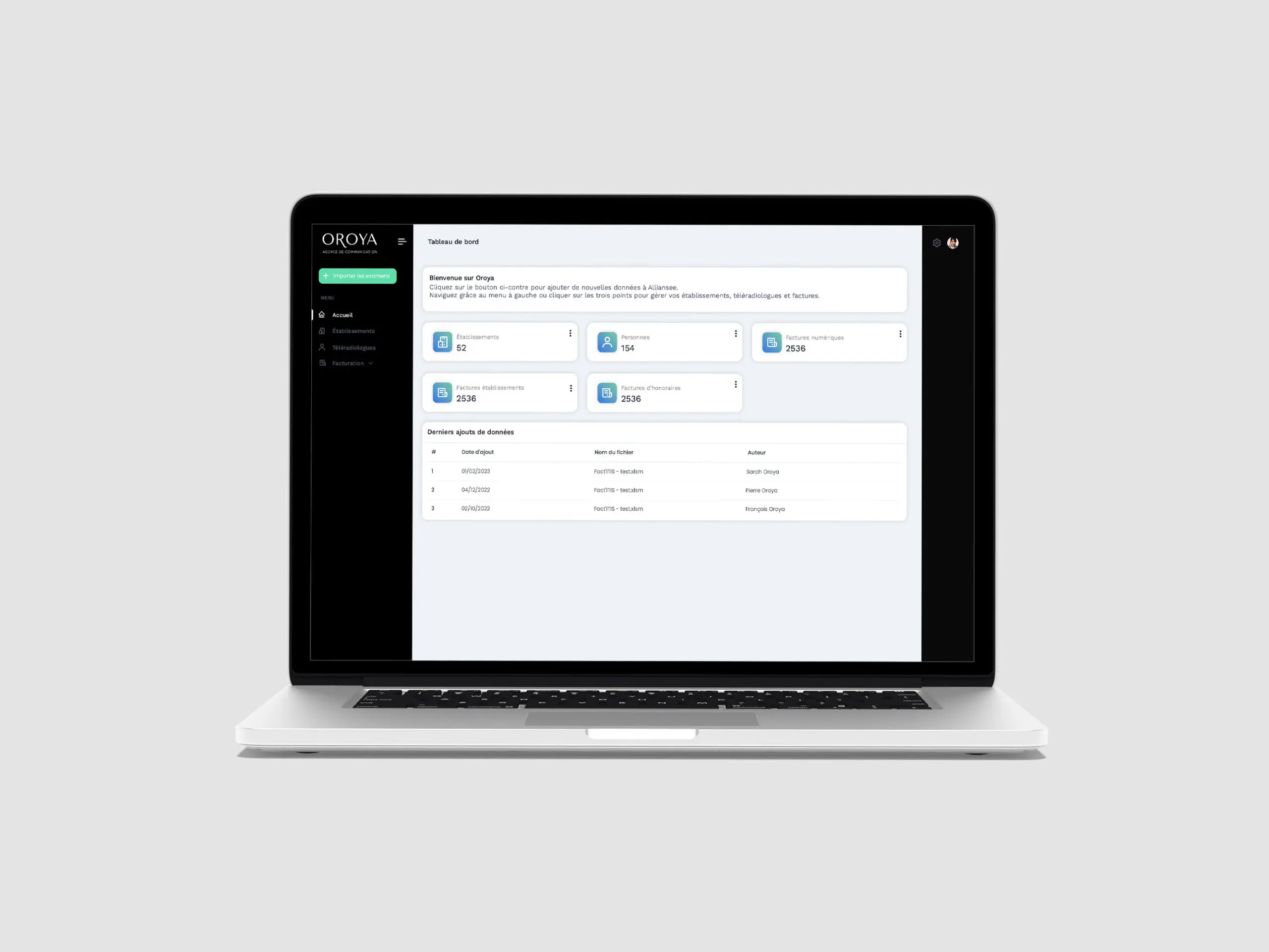 Visuel de la prestation de création et développement d'application métier sur mesure - OROYA