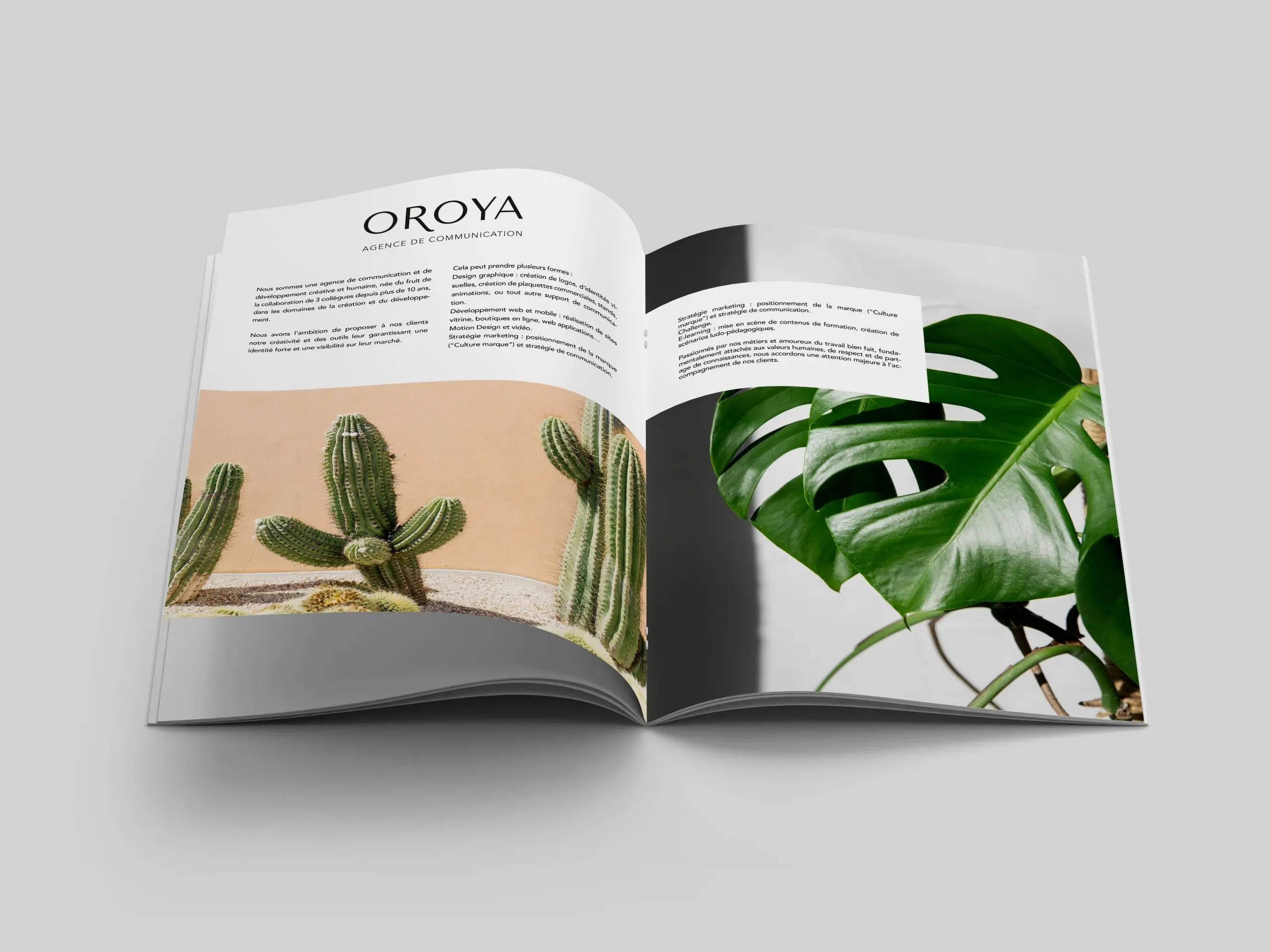Visuel de la prestation de création de vos magasine sur mesure - OROYA