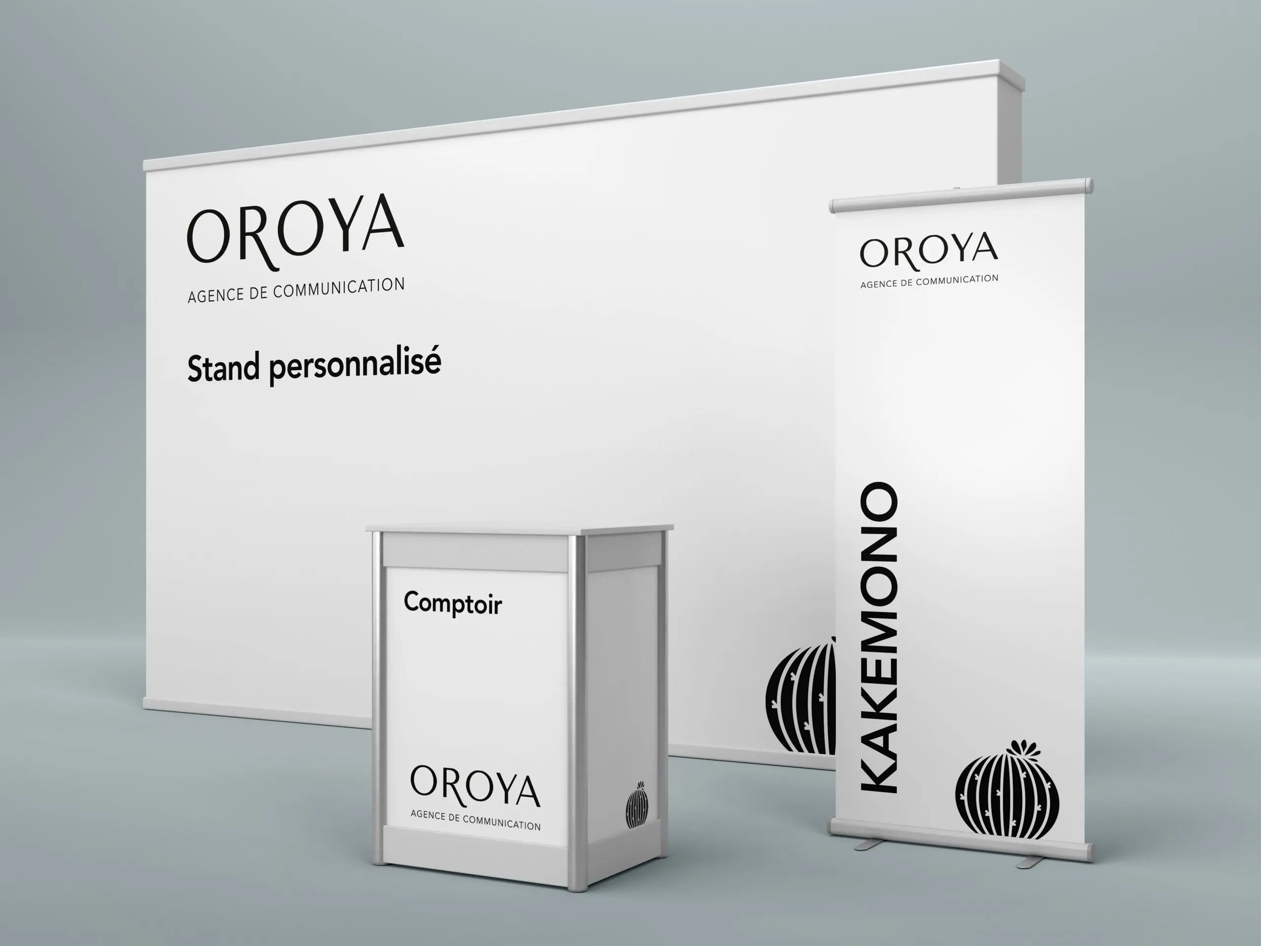 Visuel de la prestation de création de stand sur mesure - OROYA